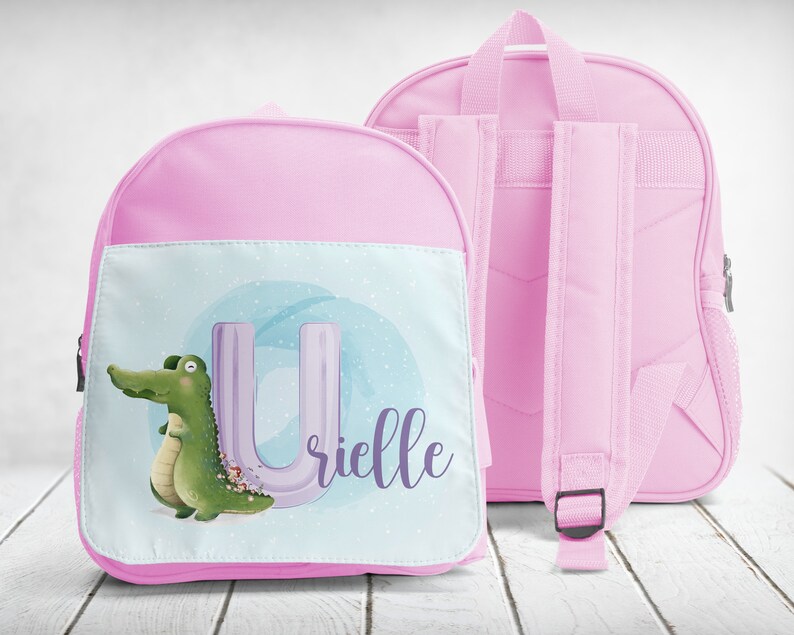 mochila escolar, mochila, jardim de infância-esporte, para personalizar, Jacaré Bleu
