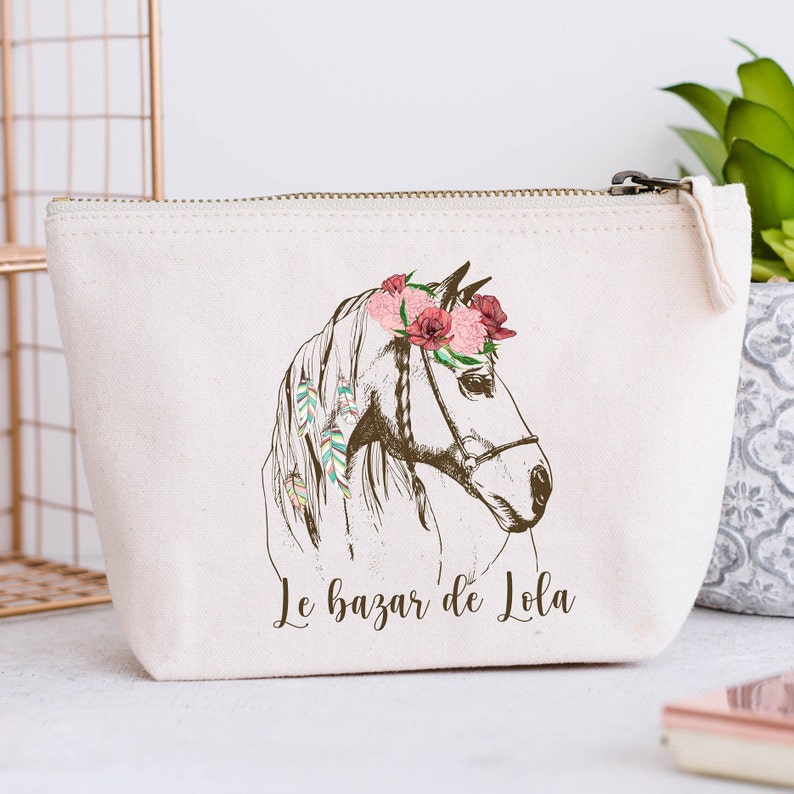 Grande Trousse personnalisée, Modèle Cheval Boho image 2