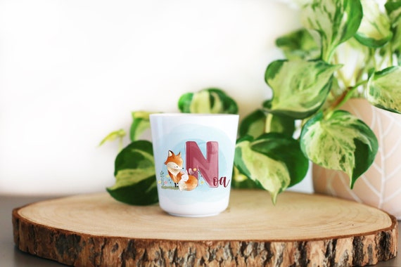 Personalized Children S Plastic Cup Fox And His Friends Etsy Denmark