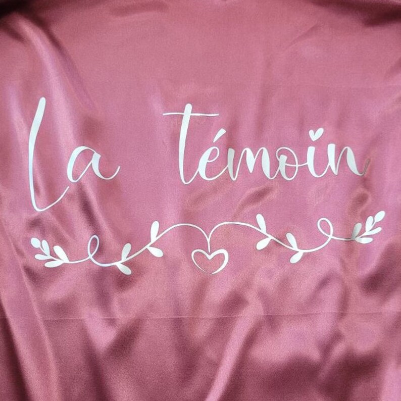 Peignoir en satin personnalisé pour Mariage EVJF Etsy France