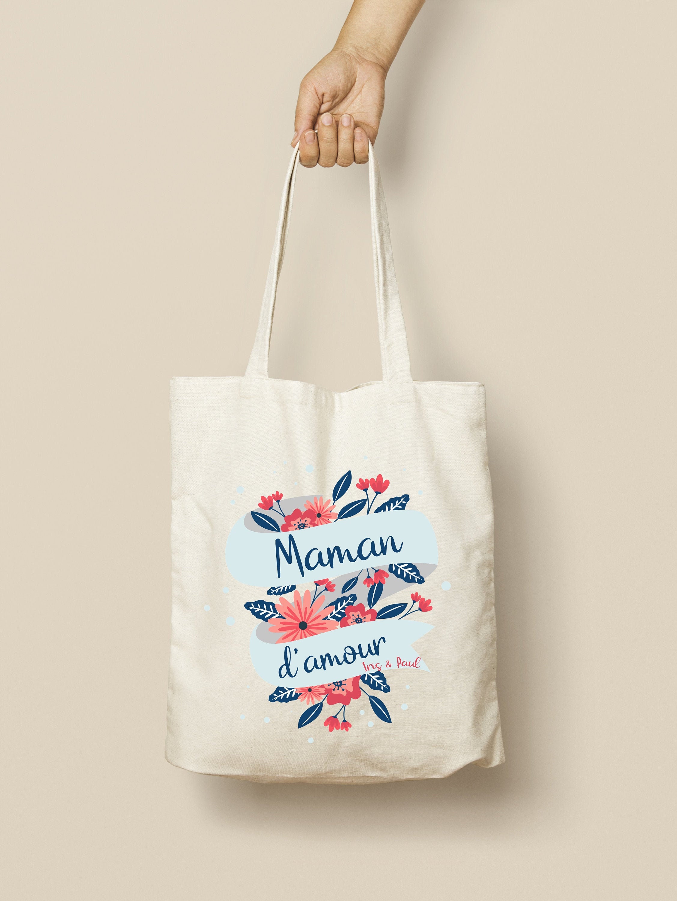 Tote Bag, personalized cotton bag, Love message