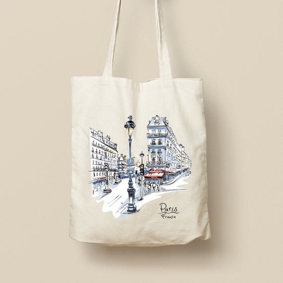 Custom Tote Bag, Model Rue de Paris