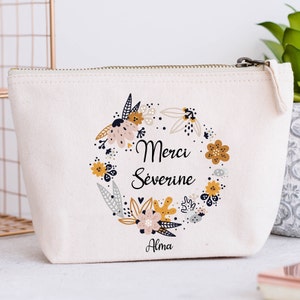 Grande Trousse personnalisée, Couronne de fleurs, Modèle Liberty image 3