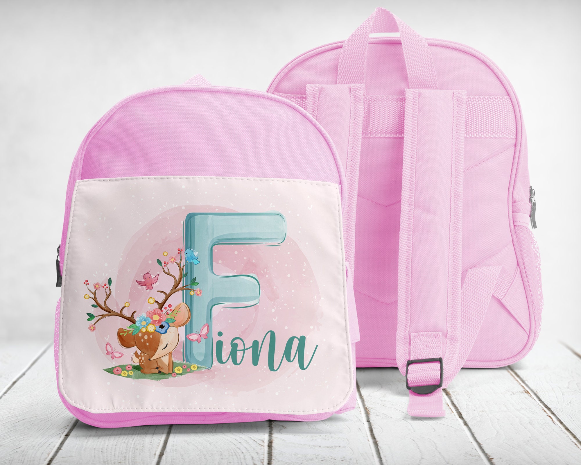  QUGRL Mochila infantil con diseño de mariposas y flores retro  con arnés de correa de seguridad para niños pequeños, mochila escolar de  verano con diseño floral para guardería, bolsa de viaje