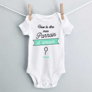 Personalized Cotton Baby Bodysuit Request Godfather