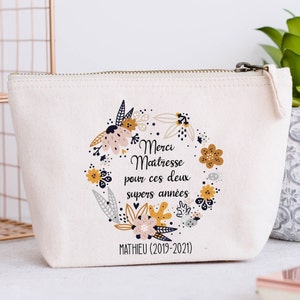 Grande Trousse personnalisée, Couronne de fleurs, Modèle Liberty image 2