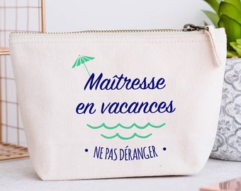 Grande Trousse personnalisée, Modèle Infirmière- Maîtresse- Atsem... en vacances