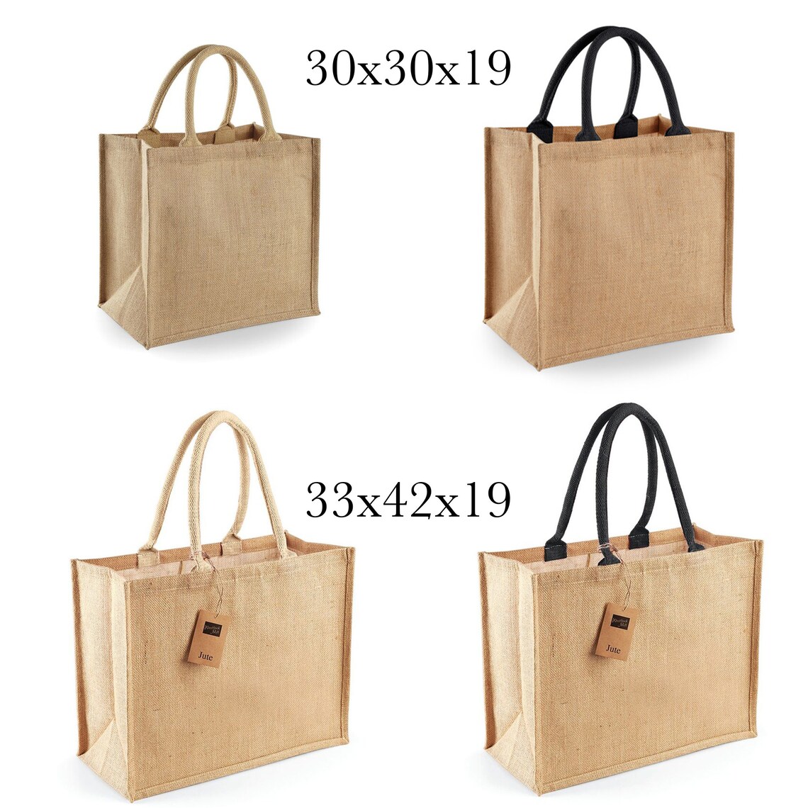 Sac Bohème Chic En Toile De Jute Plastifiée – Bleu – Unisexe Adulte (Occasion)