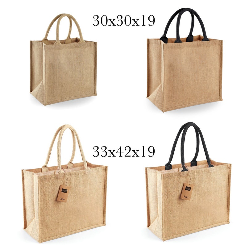 Personalized burlap bag, Le petit bazaar de... image 5