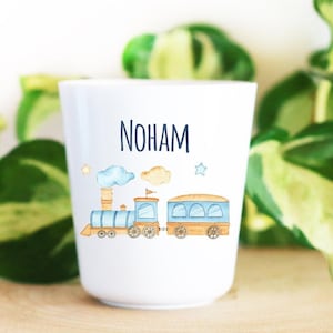 Personalized children&#39;s plastic cup, Train