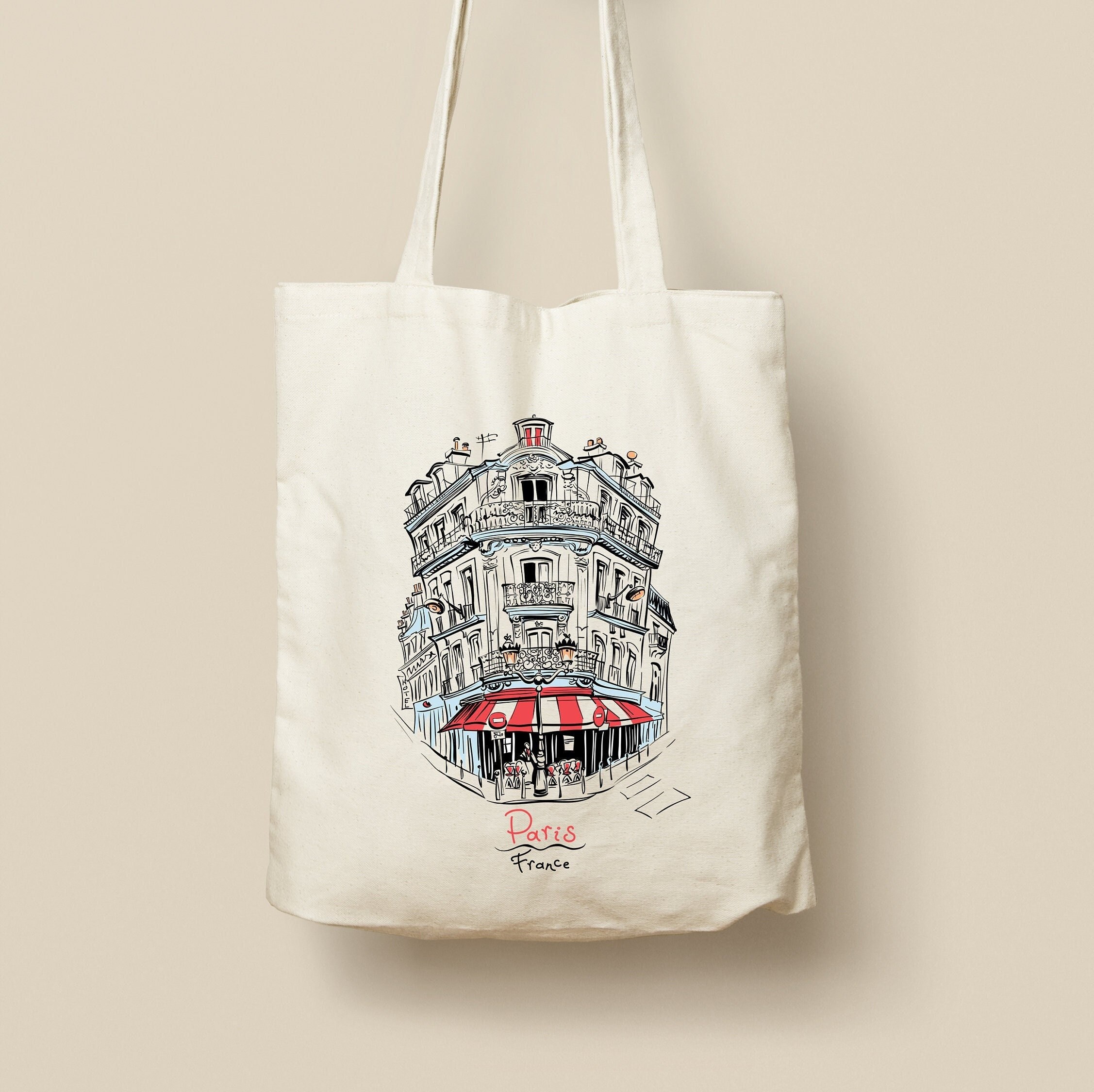 Personalized Tote Bag Caf de Paris Model