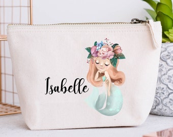 Large Personalized Pencil Case, Mermaid Model