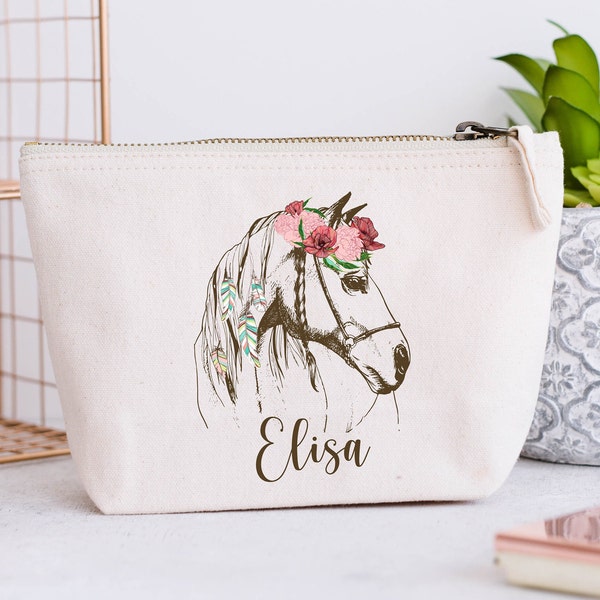 Grande Trousse personnalisée, Modèle Cheval Boho