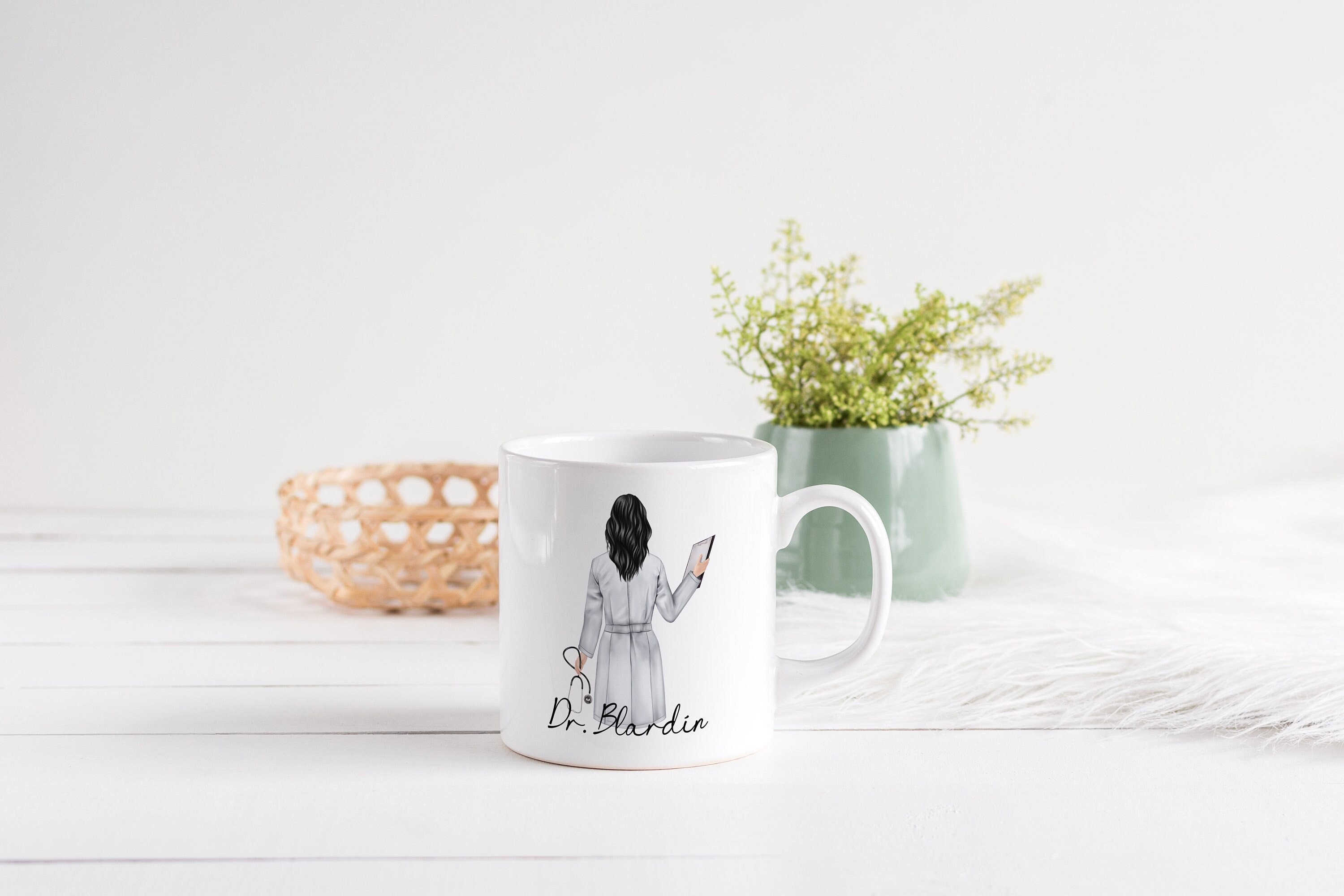 Mug Personnalisé Céramique, 325 ou 430Ml, Médecin Homme et Femme
