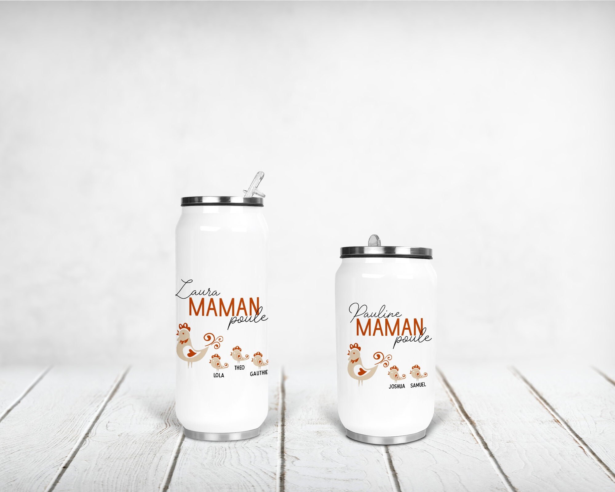 Canette Isotherme Personnalisée, Maman Poule