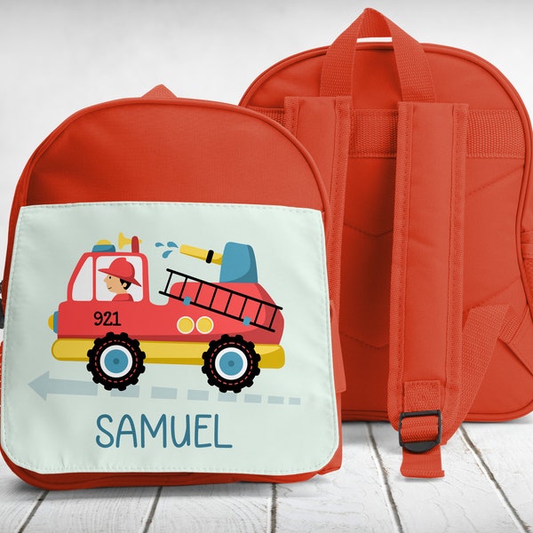 cartable, sac à dos, maternelle-sport, à personnaliser, Pompier 01