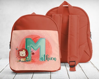 cartable, sac à dos, maternelle-sport, à personnaliser, Lion