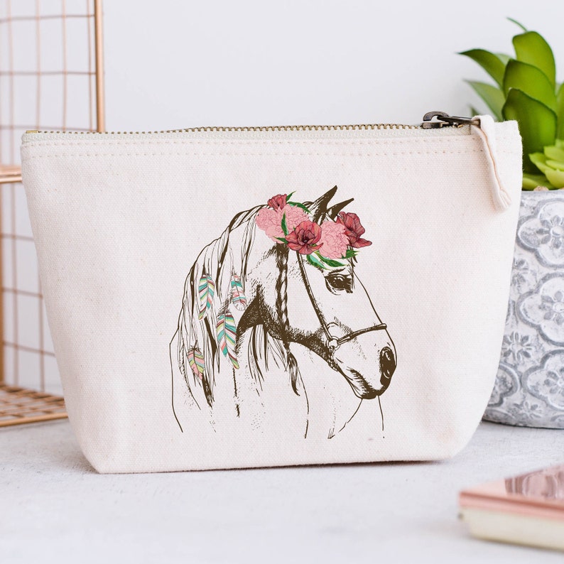 Grande Trousse personnalisée, Modèle Cheval Boho image 3