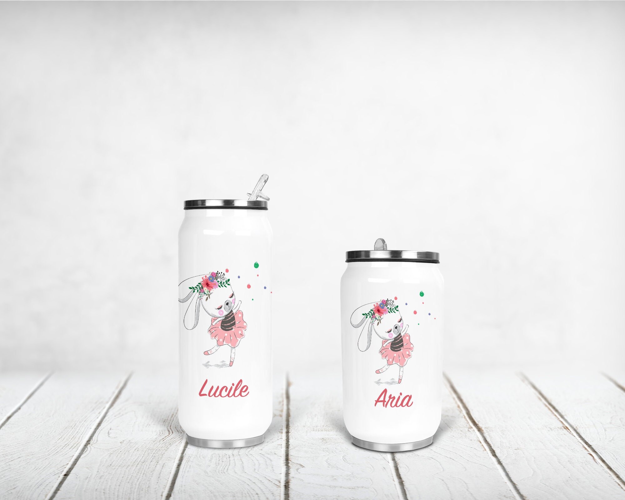 Canette Isotherme Personnalisée, Lapin Ballerine