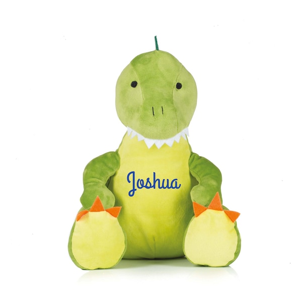 Peluche brodée personnalisée, doudou brodé à personnaliser, Modèle Dinosaure