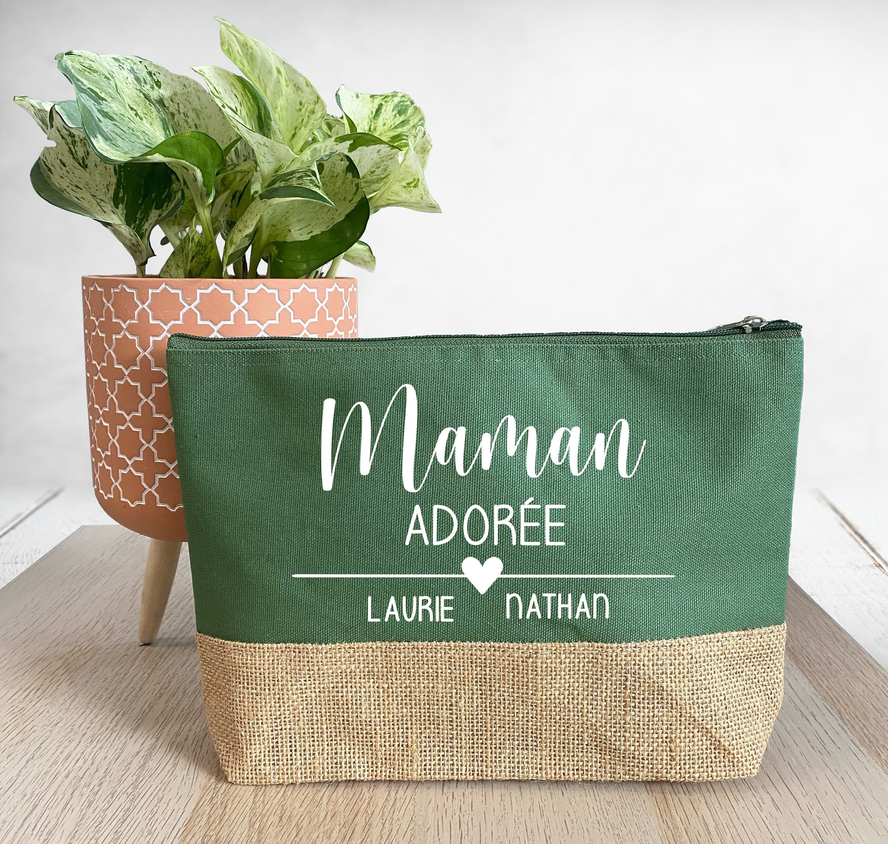 Trousse de toilette personnalisée, cadeau nounou marraine maîtresse mamie  cadeau de Noël