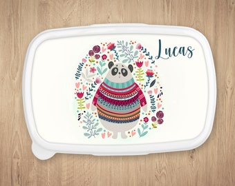 Personalized meal box, Panda model