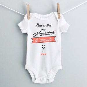 Personalized Cotton Baby Bodysuit Godmother Request