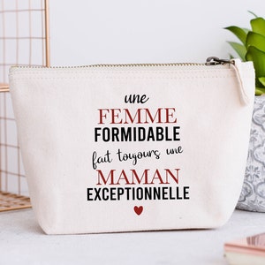 Large Personalized Pencil Case, Model Mom, Grandma, Sister, Auntie, Friend, Witness... exceptional image 3
