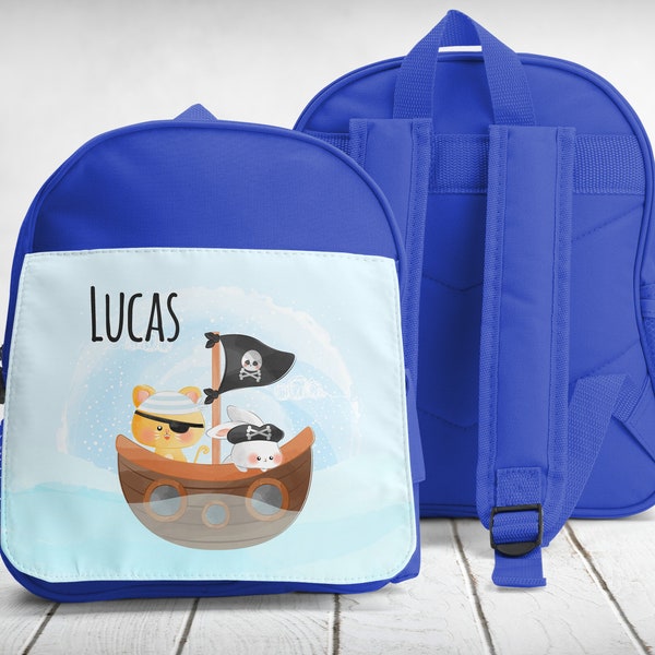 cartable, sac à dos, maternelle-sport, à personnaliser, Petit pirate