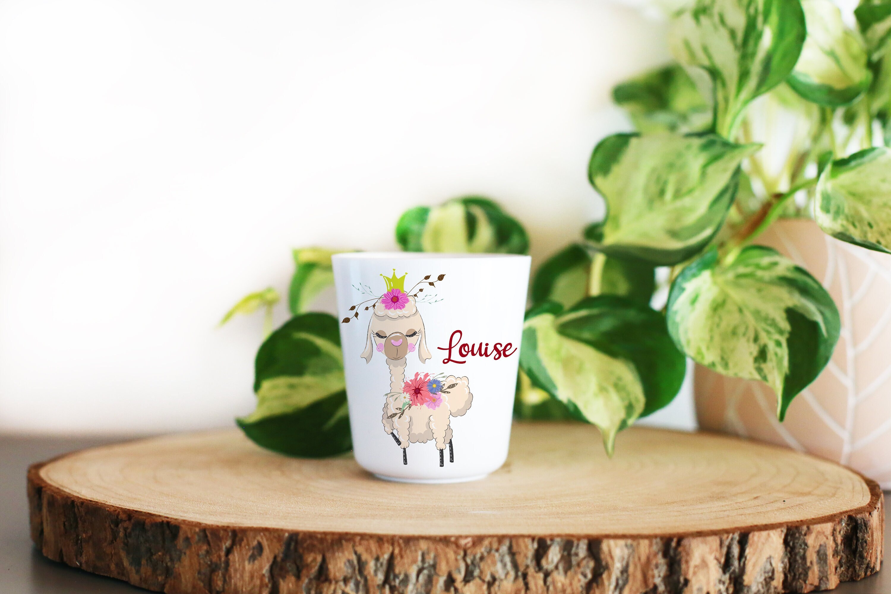 Gobelet Plastique Enfant Personnalisé, Lama