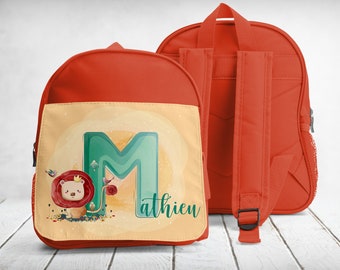 Schultasche, Rucksack, Kindergarten-Sport, zum Personalisieren, Lion Alpha