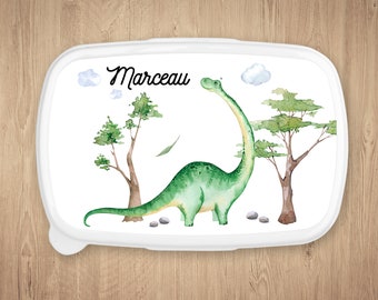 Boîte à repas personnalisée, Modèle Dinosaure
