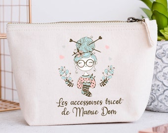 Grande Trousse personnalisée, Modèle Tricot addict