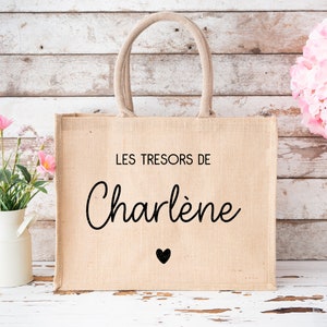 Personalized burlap bag, Le petit bazaar de... image 2