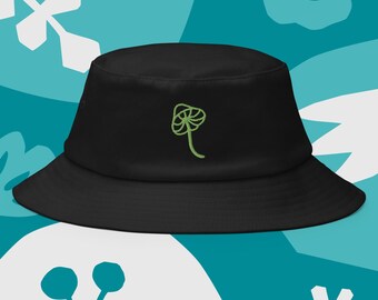 Old School Bucket Hat, Magic Mushroom Hat, Fishing Hat, Summer Festival Sun Hat, Fungi Lover Gift