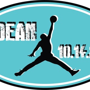 Basketball Dunk Bar Mitzvah Logo