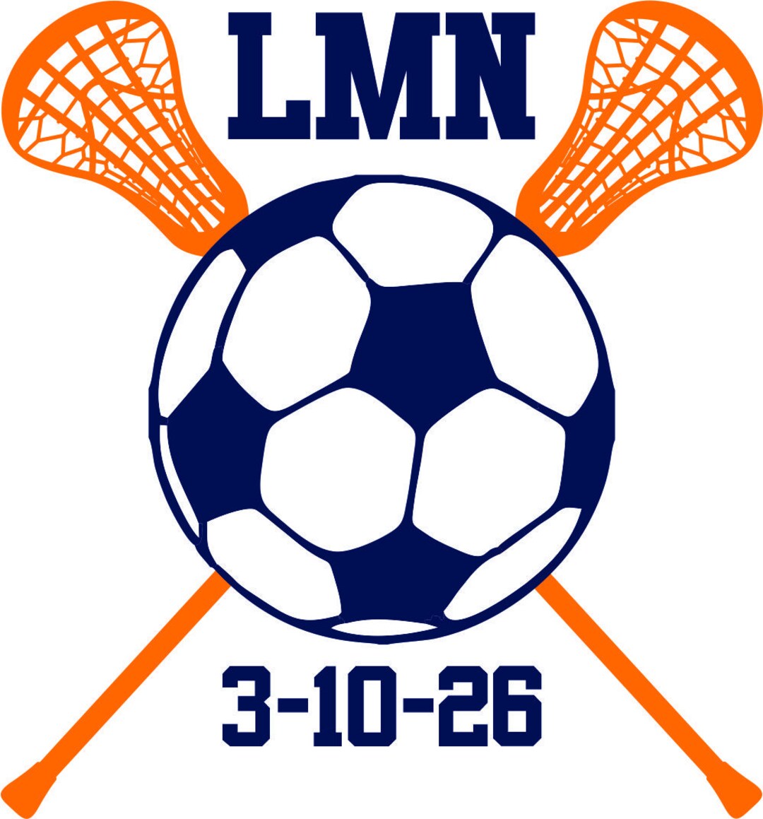 Combination Lacrosse and Soccer Logo for Bar and Bat Mitzvah Etsy