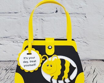 Buzzin' Bee Purse Gift Card Holders, Bee Day Gift Card Holder, Handmade Gift Card Holder, Birthday Gift Card Holder.