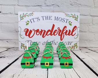 Elf Lollipop Holder, Christmas Lollipop Holder, Elf Candy Holder, Winter Lollipop Holder, Christmas Treats, Christmas Favors for Kids.