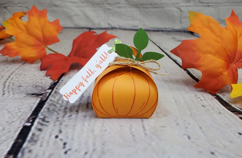 Thanksgiving Pumpkin Treat Boxes,Thanksgiving Party Favors,Thanksgiving/Fall Treats,Thanksgiving Table Decor, Fall Favor, Autumn Favor image 6