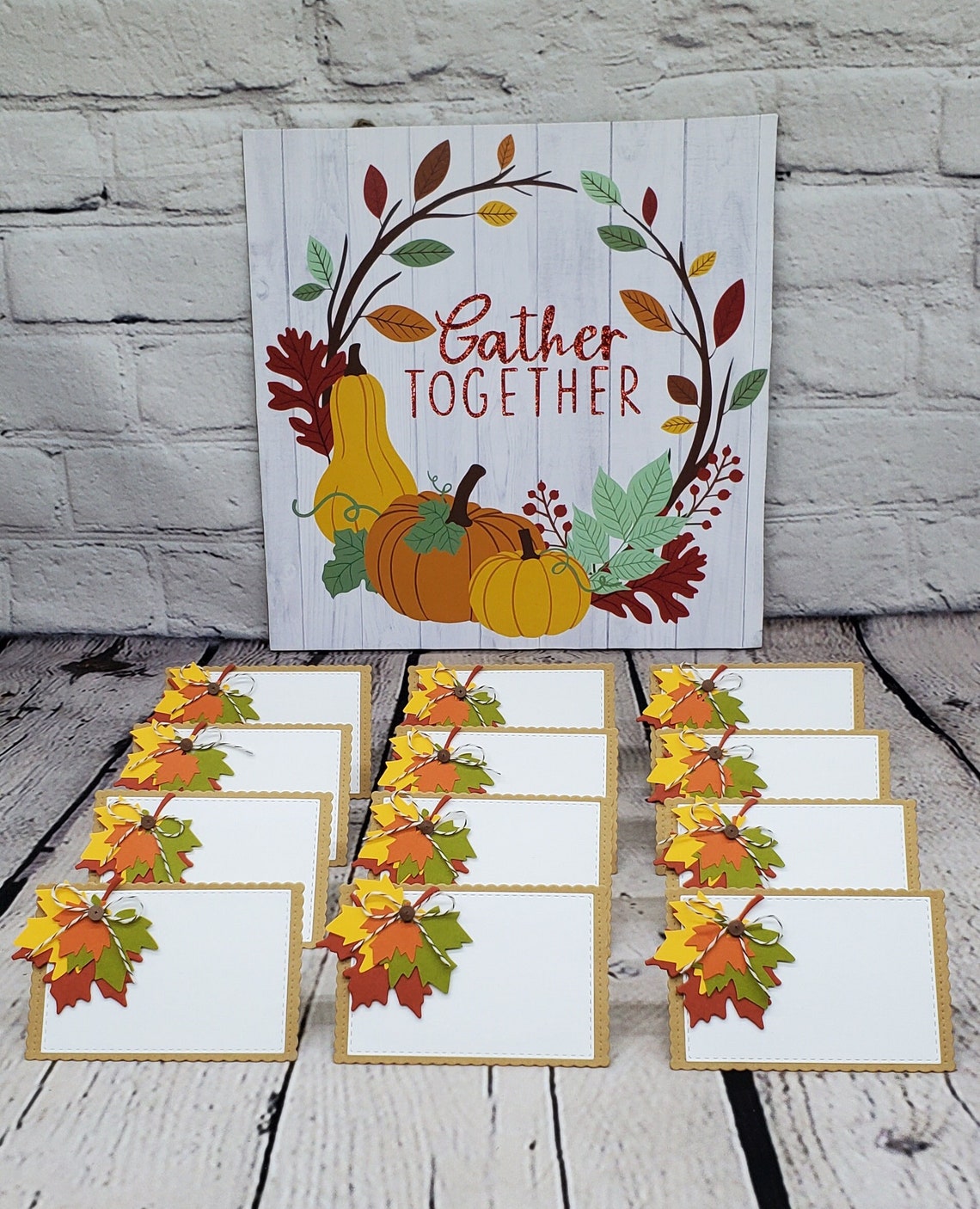 Thanksgiving Place Cards Place Setting Thanksgiving Table - Etsy