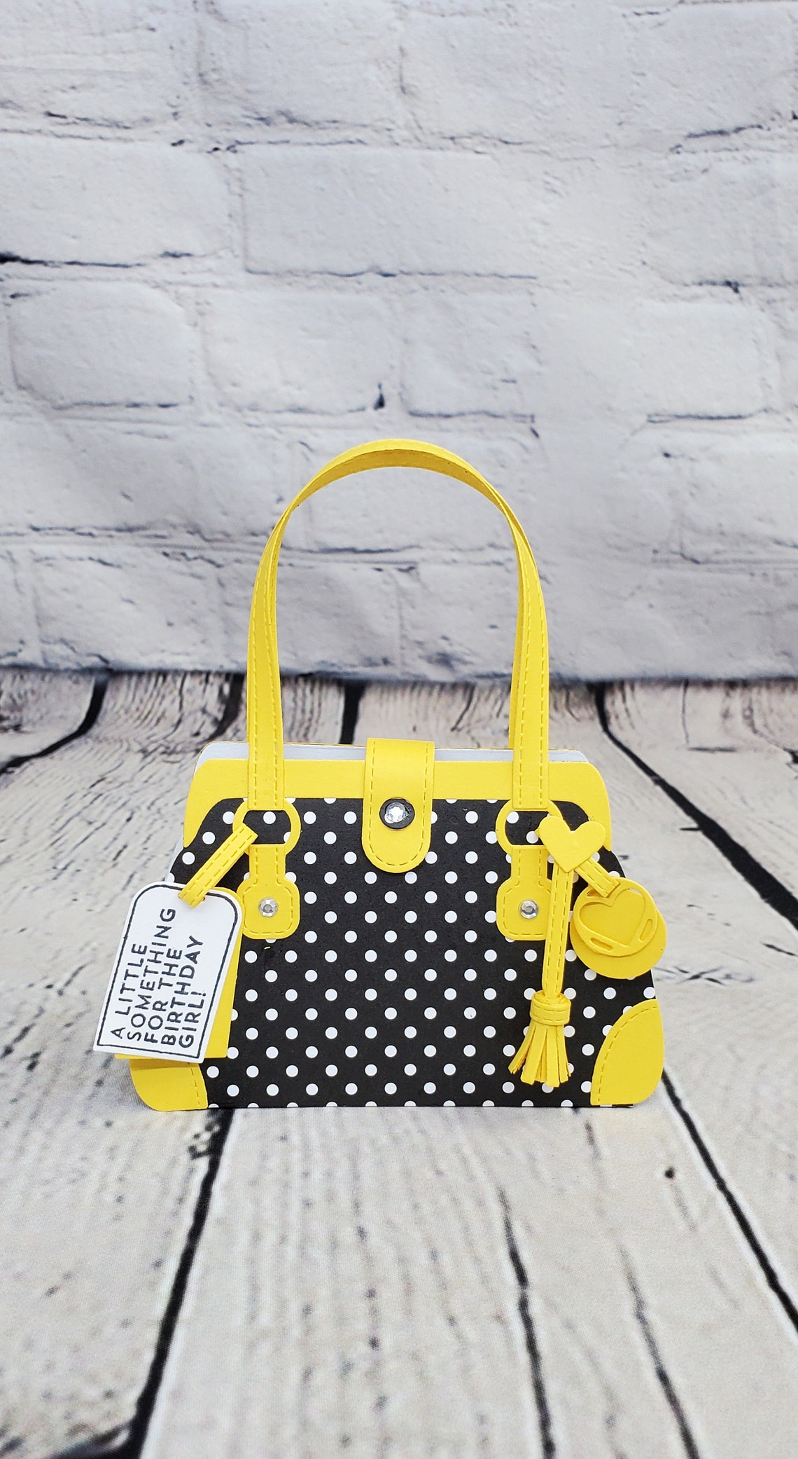 Black Polka Dot Paper Purse Gift Card Holder Gift Etsy