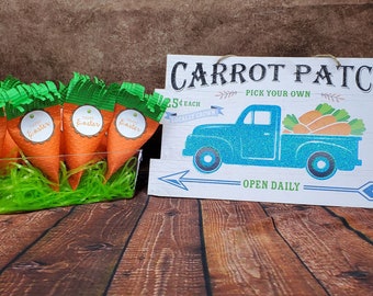 Carrot Treat Box, Easter Favor, Gift Box, Party Favor, Favor Box, Carrot Candy Box