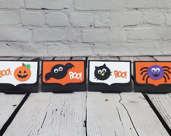 Halloween Pumpkin, Spider, Cat or Bat Gift Card Holders, Halloween Gift Card Holders, Spooky Gift Card Holders.