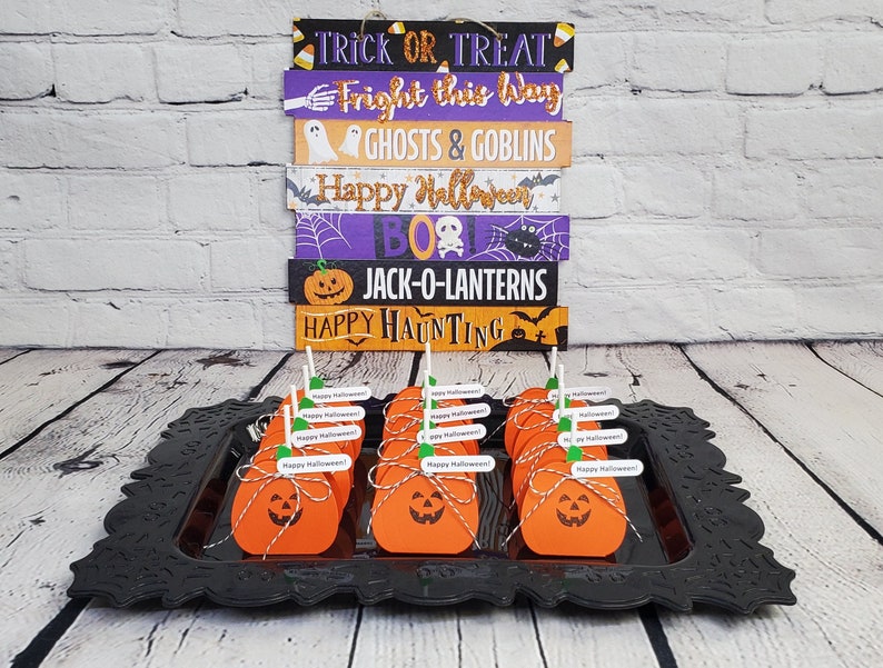 Halloween Pumpkin Lollipop Holders, Jack-o-Lantern Lollipop Holders, Halloween Favors,Pumpkin Cake Pop Holders,Halloween Treats for Class. image 3