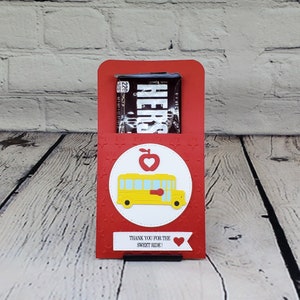 School Bus Driver Appreciation Hershey Bar Holder,Hershey Bar Wrapper,Teachers Assistant,Appreciation Week Candy Bar Wrap,Gift for Teacher.