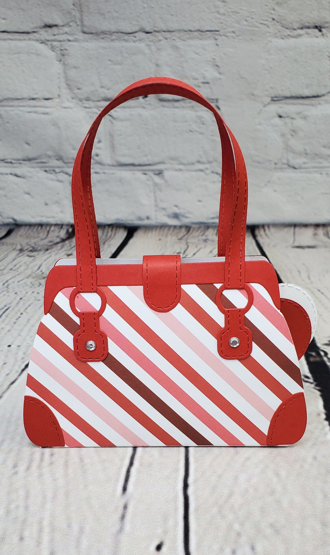 Valentines Paper Purse Gift Card Holderpaper Purse Gift Card Etsy