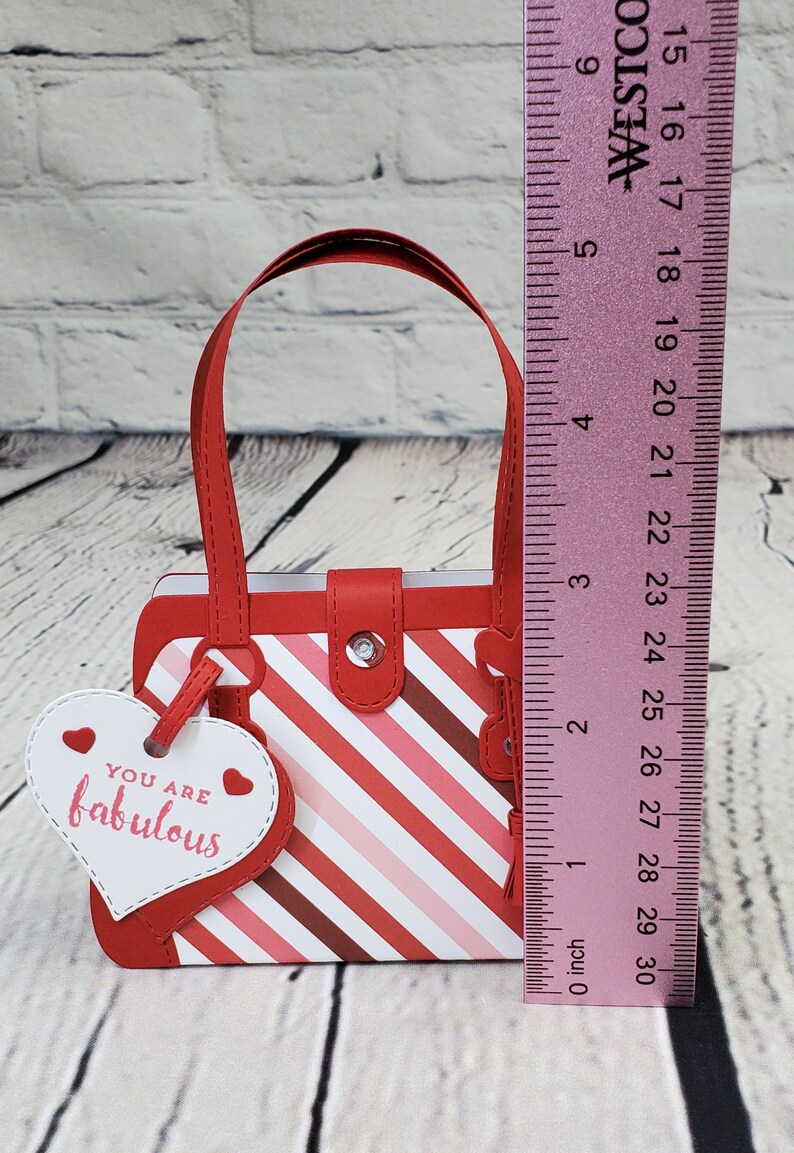 Valentines Paper Purse Gift Card Holderpaper Purse Gift Card | Etsy