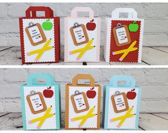 Back to School/Teacher Appreciation Tote Bags,Teachers Appreciation Week/Thank You Gift,End of Year Teacher,Preschool/Daycare Teachers Gift.