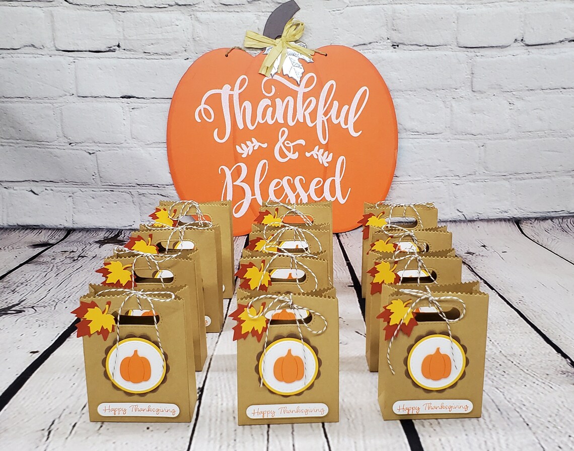 Thanksgiving Goodie Bagsthanksgiving Favor Bagsfall Etsy